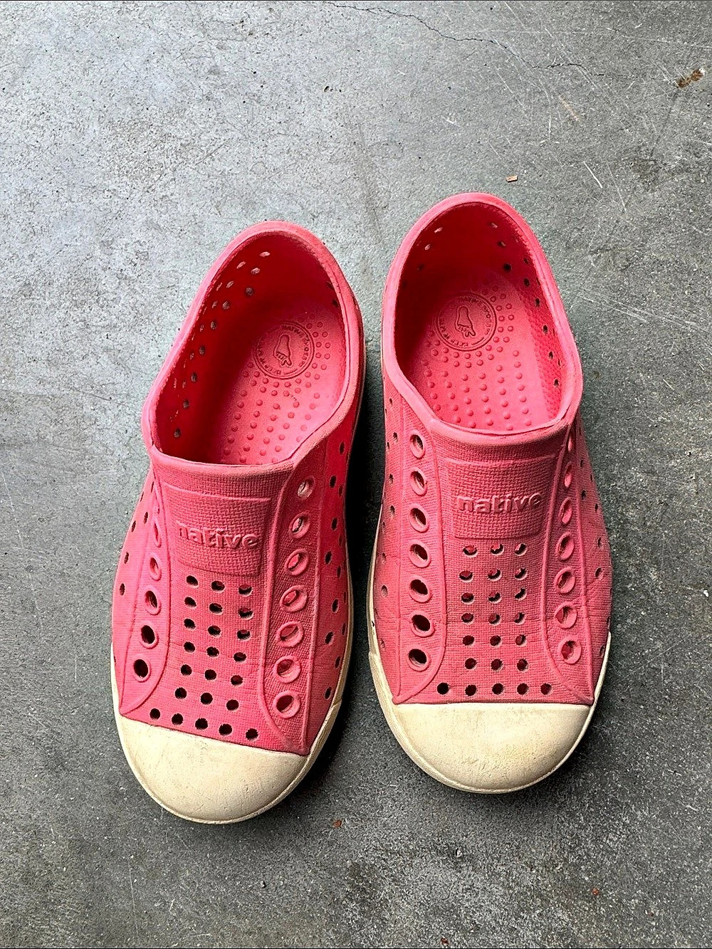 Native Kids Sneakers Pink & Cream Size 9